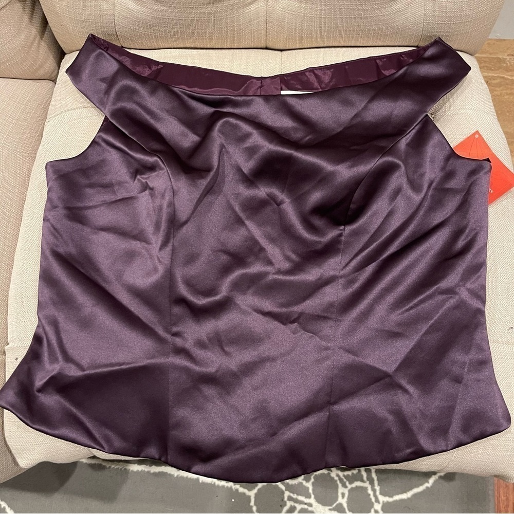 R: NWT Watters & Watters Dressy Formal Top Womens Sz 16 Purple Sleeveless